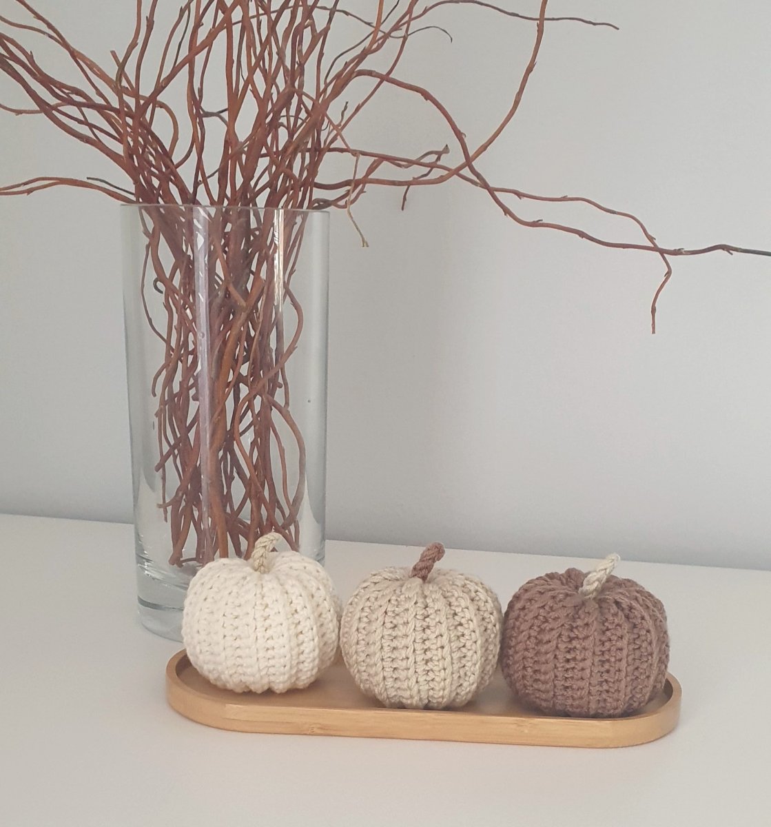 HÁČKOVANÉ DÝNĚ  - SET 3 KS včetně TÁCKU