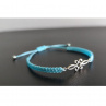 Náramek Shamballa s kovovým ornamentem