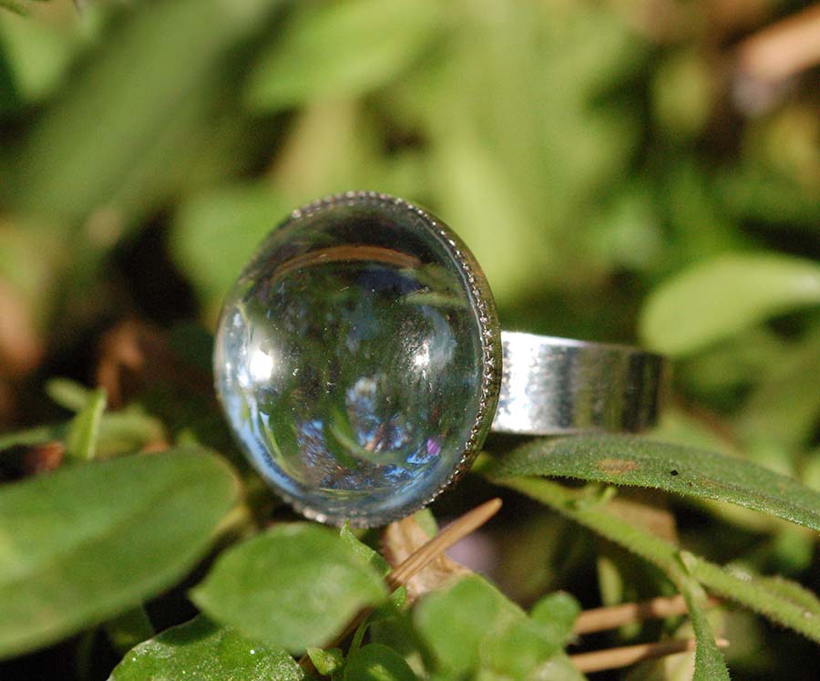 Prstýnek se zrcadlovou čočkou