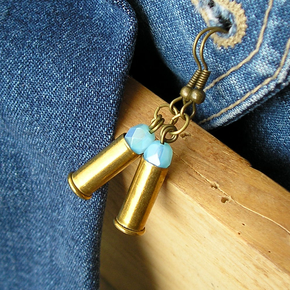 náušničky mini sv. modré