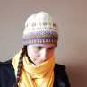 Pletená čepice s norským vzorem
