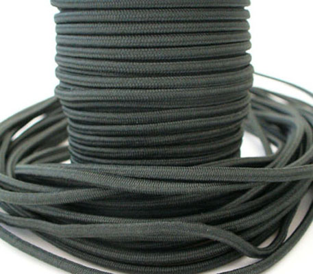 Kulatá pružná šňůra / Temná Zelená 687