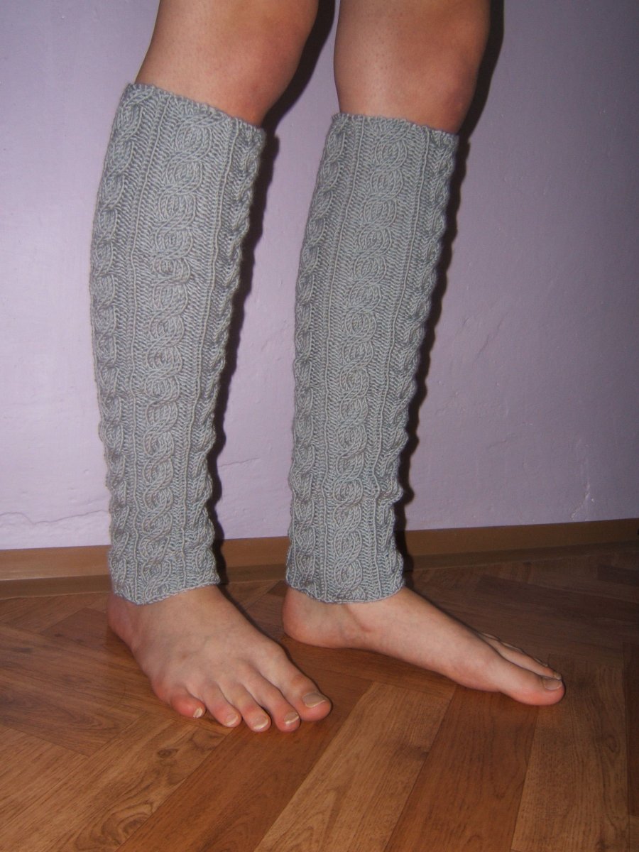 Návleky na nohy šedé