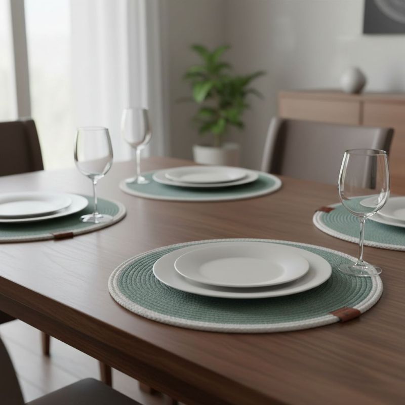 Velké prostírání - divoká máta se smetanovou