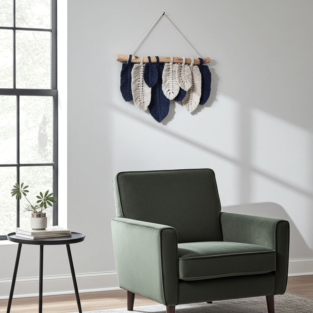 Peříčka v modro béžovém provedení