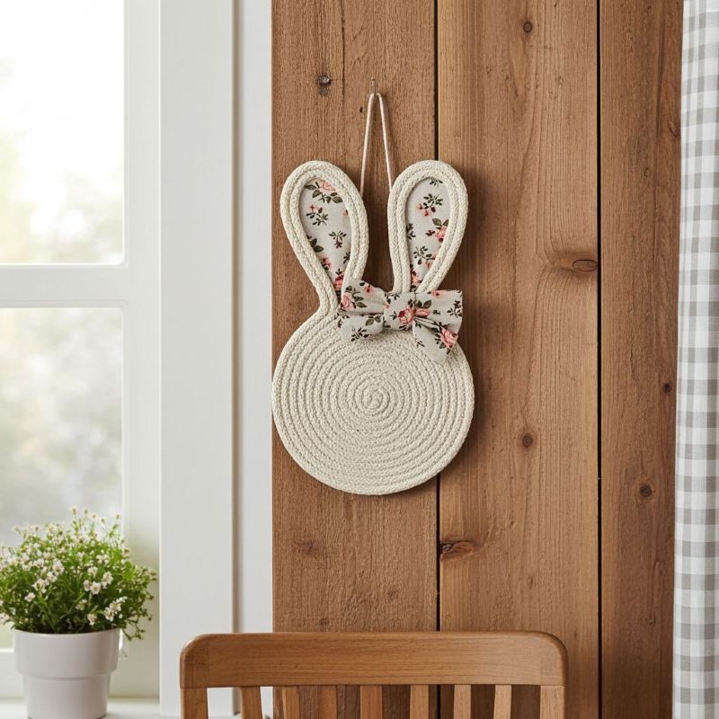 Zajíček s růžičkovou mašlí