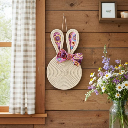 Zajíček s růžovou mašlí