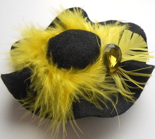 Brož klobouk No. 4 yellow