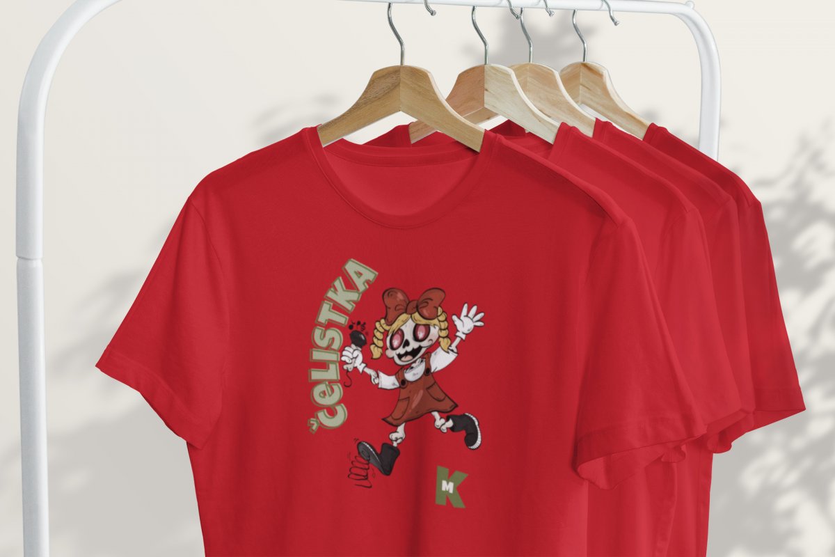 DĚTSKÉ TRIČKO ČELISTKA červené vel. 134 