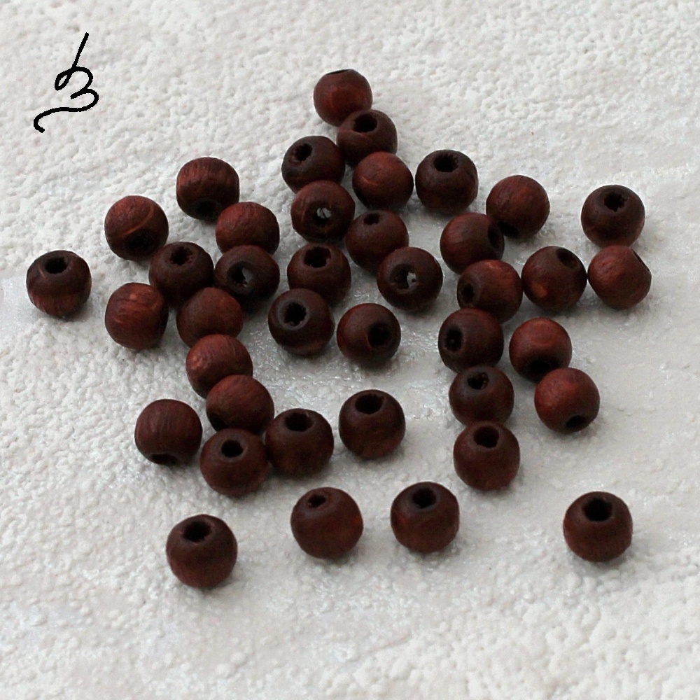 Dřevěné čokoládové pr. 5 mm - bal. 40 ks