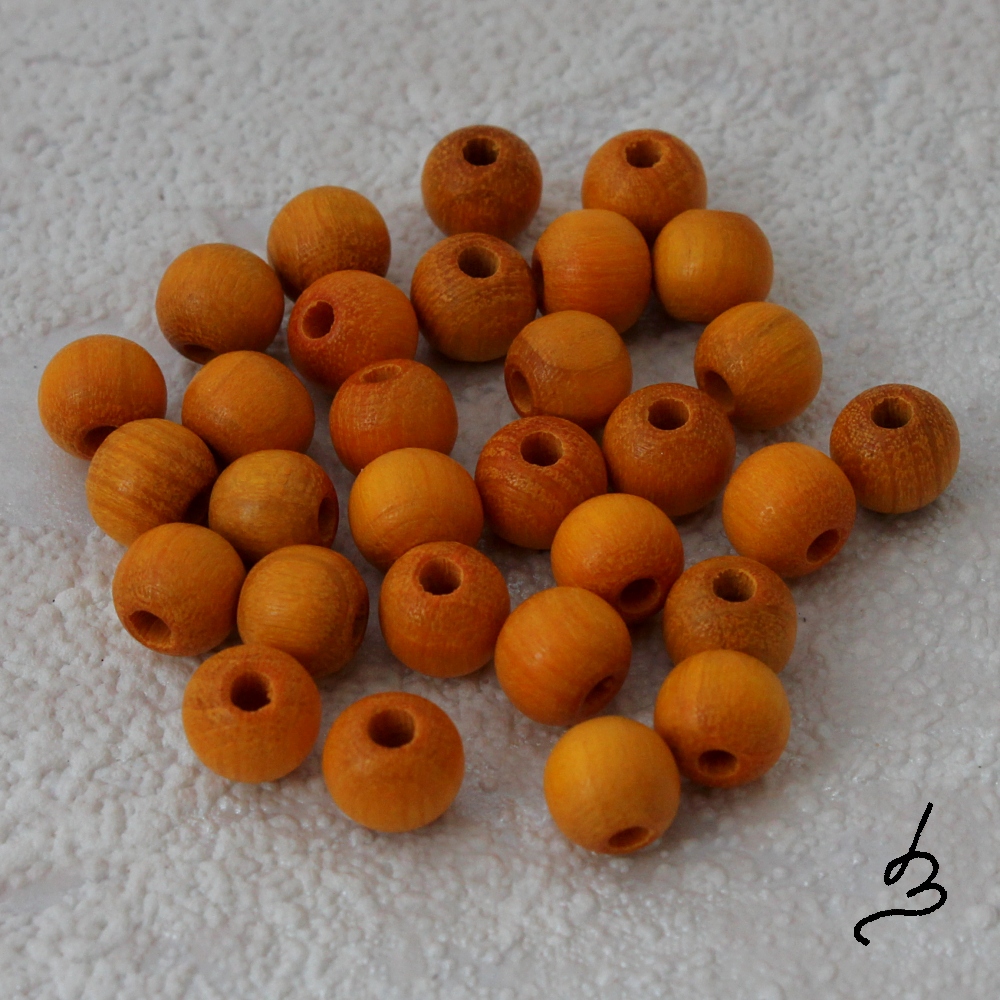 Dřevěné SV oranžové  pr. 6 mm - bal. 30 ks