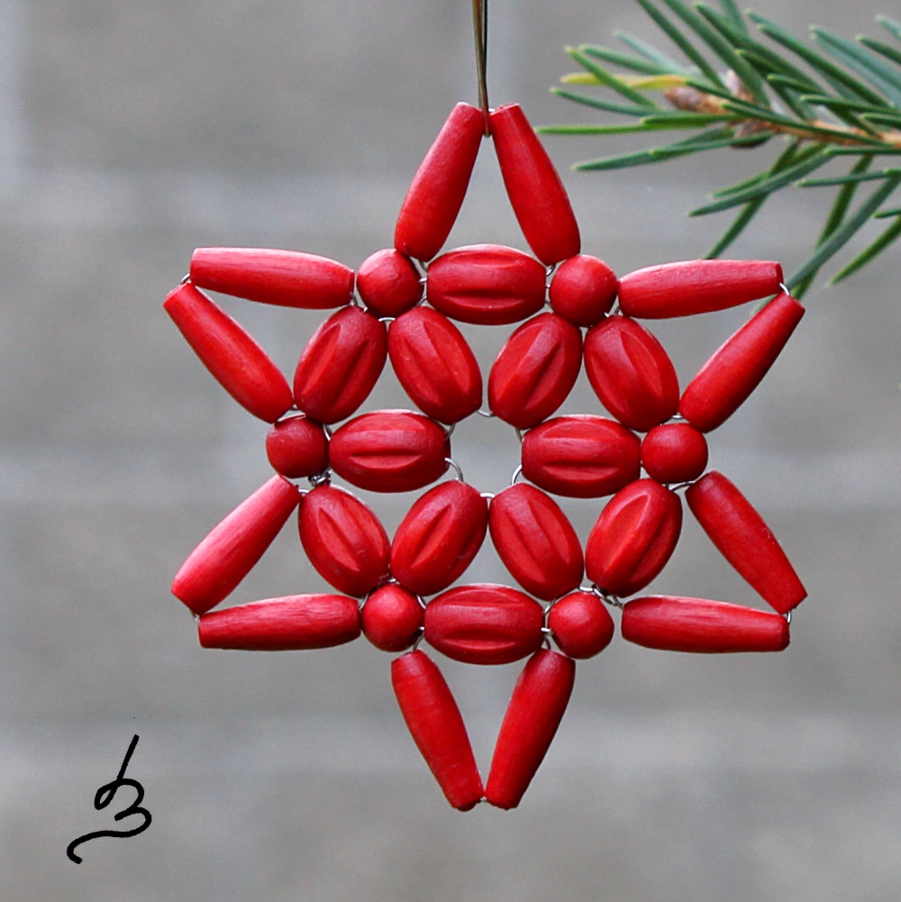 Hvězdička střední - červená