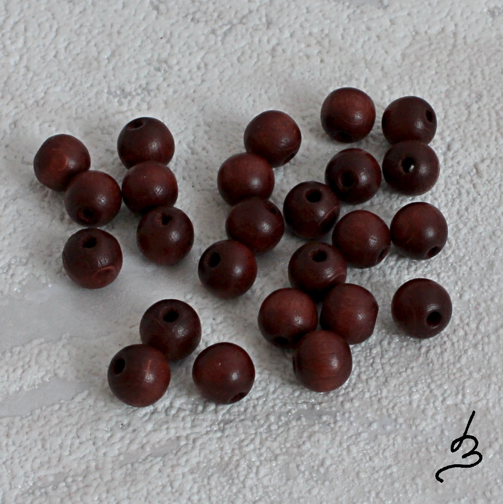 Dřevěné čokoládové pr. 8 mm - bal. 25 ks