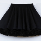 FuFu sukně černá s černou spodničkou