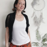 lehoučké letní bolerko černé
