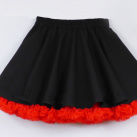 FuFu sukně černá s červenou spodničkou