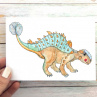 Dinosauří pohlednice - euoplocephalus
