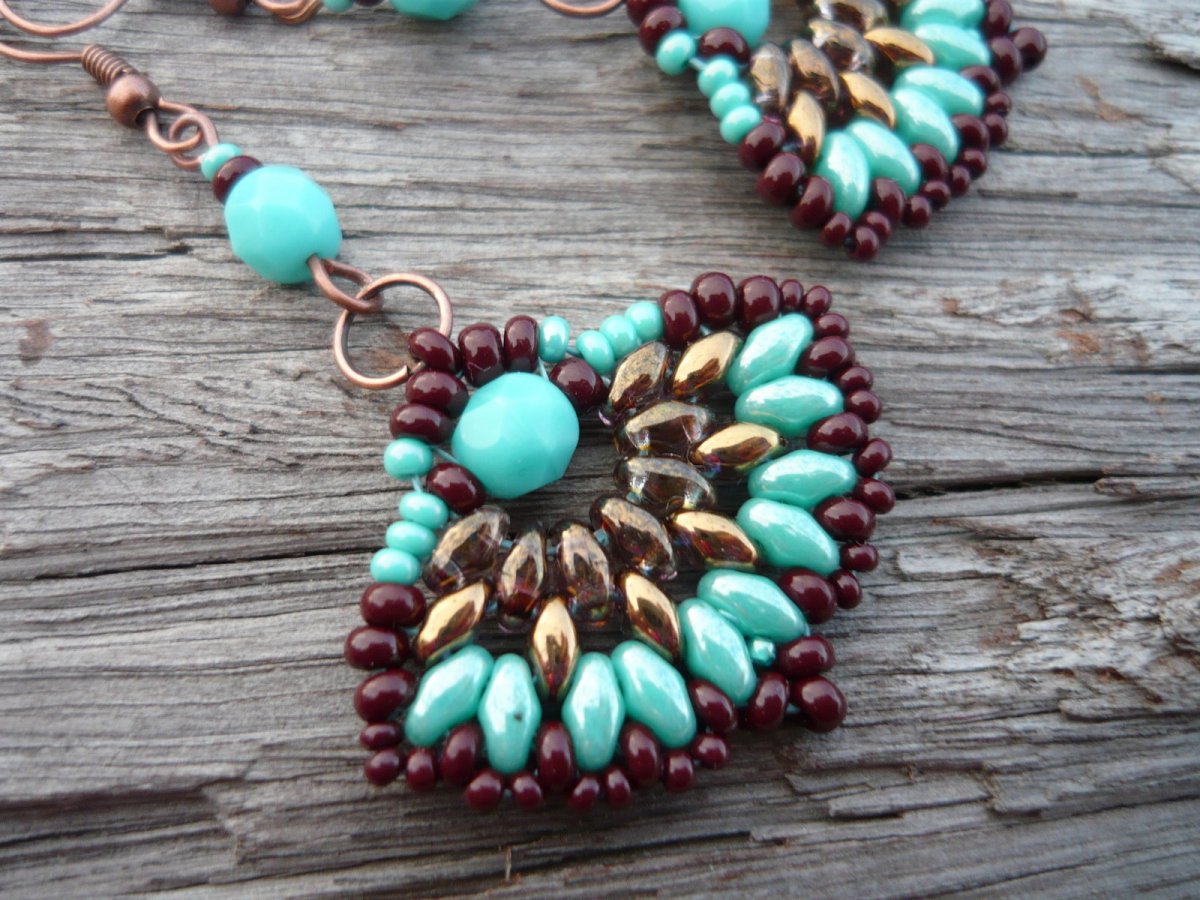 Náušnice Mentolová čokoláda