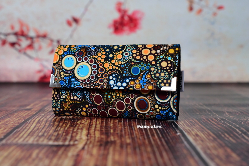 Velká peněženka na dvě měny - Bublinky