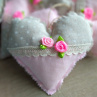Romantické dekorační srdce růžové