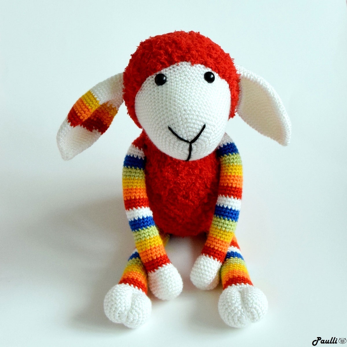 Ovečka červená Duha (37 cm)  - na objednávku
