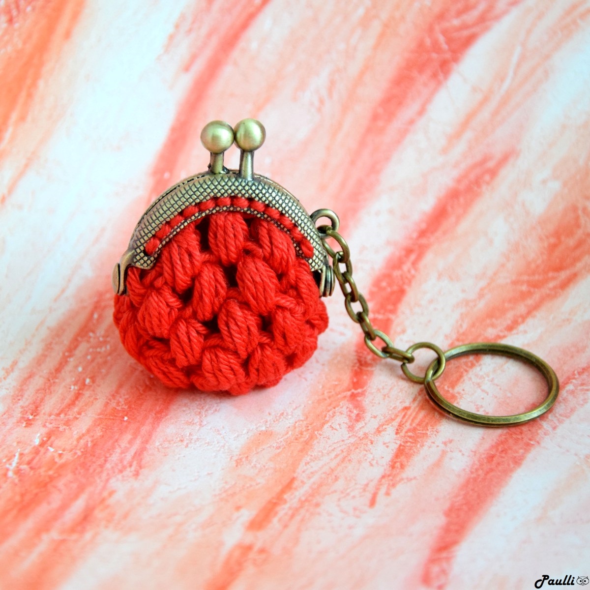 Červená mini peněženka