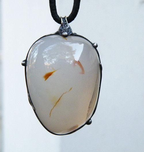 V mlze...(achát) oboustranný