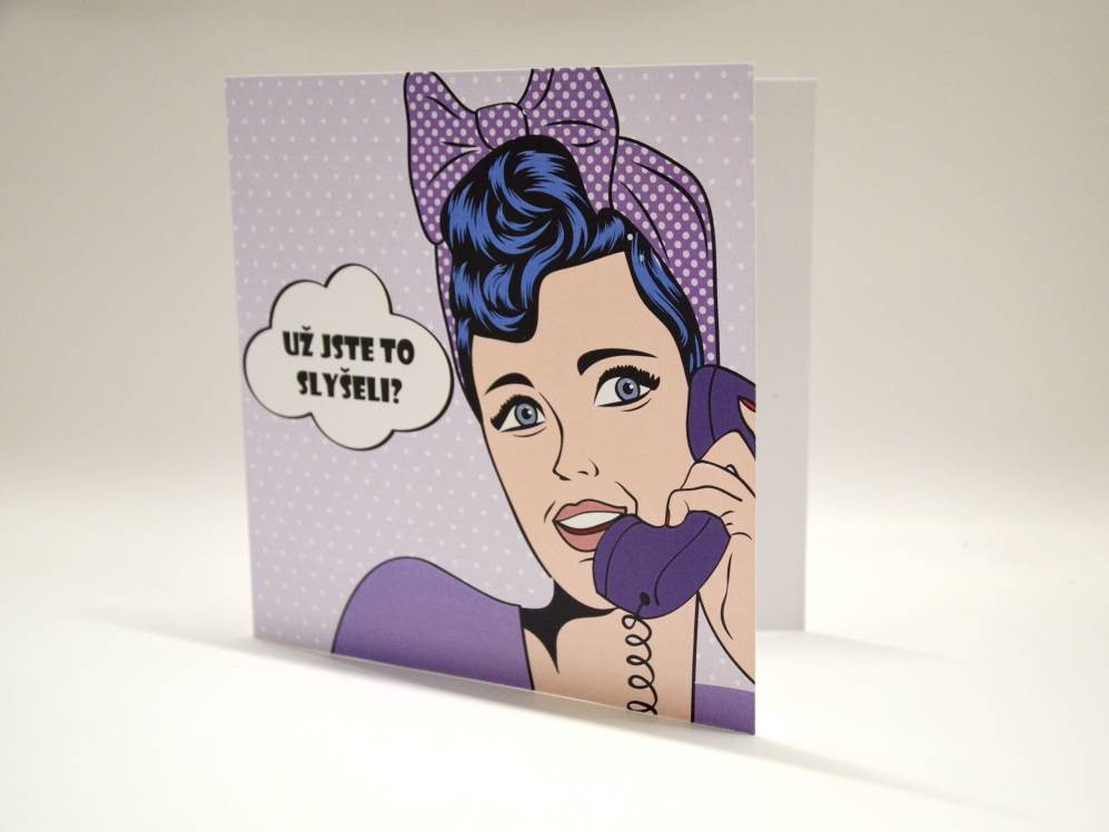 Svatební oznámení otvírací Komiks - OZ006