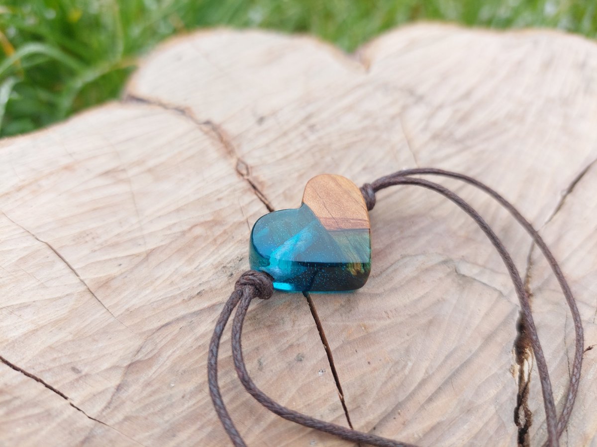 třešňové srdíčko - modré