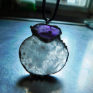 Eriä...(křišťál extra, ametyst) autorský šperk