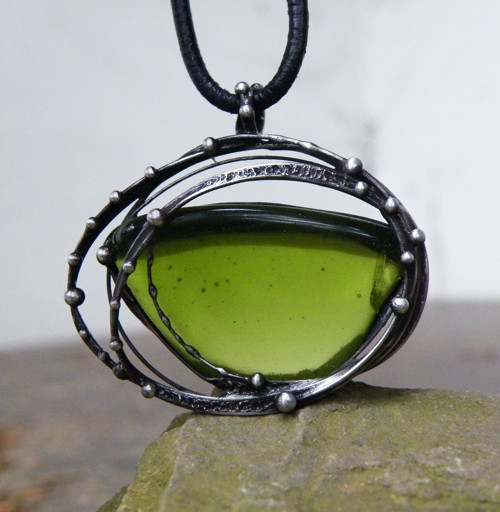 Lesní jezírko...(sklo)