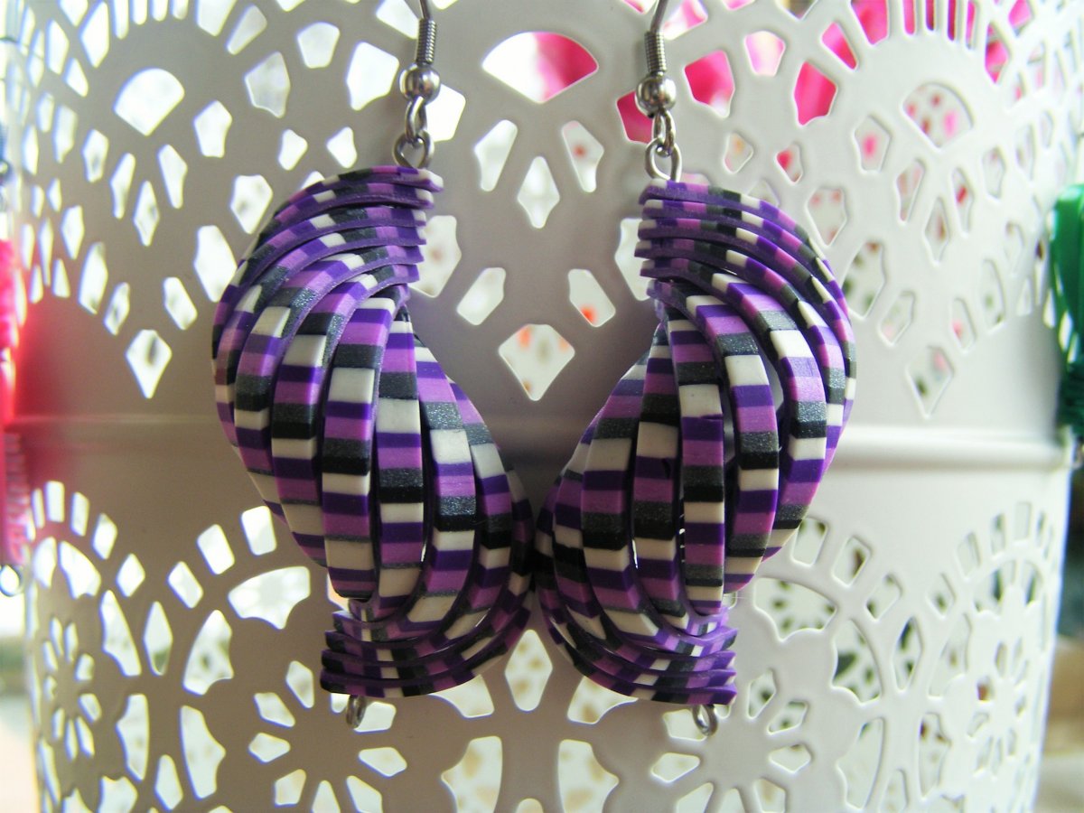 Fimo naušničky - mušličky