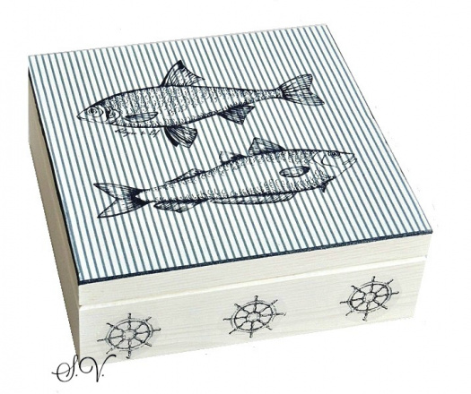 krabička - truhlička - šperkovnice - rybářská