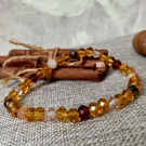 Náramek broušené korálky