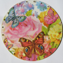 Dno pro pedig - kruh 16 cm - Motýli