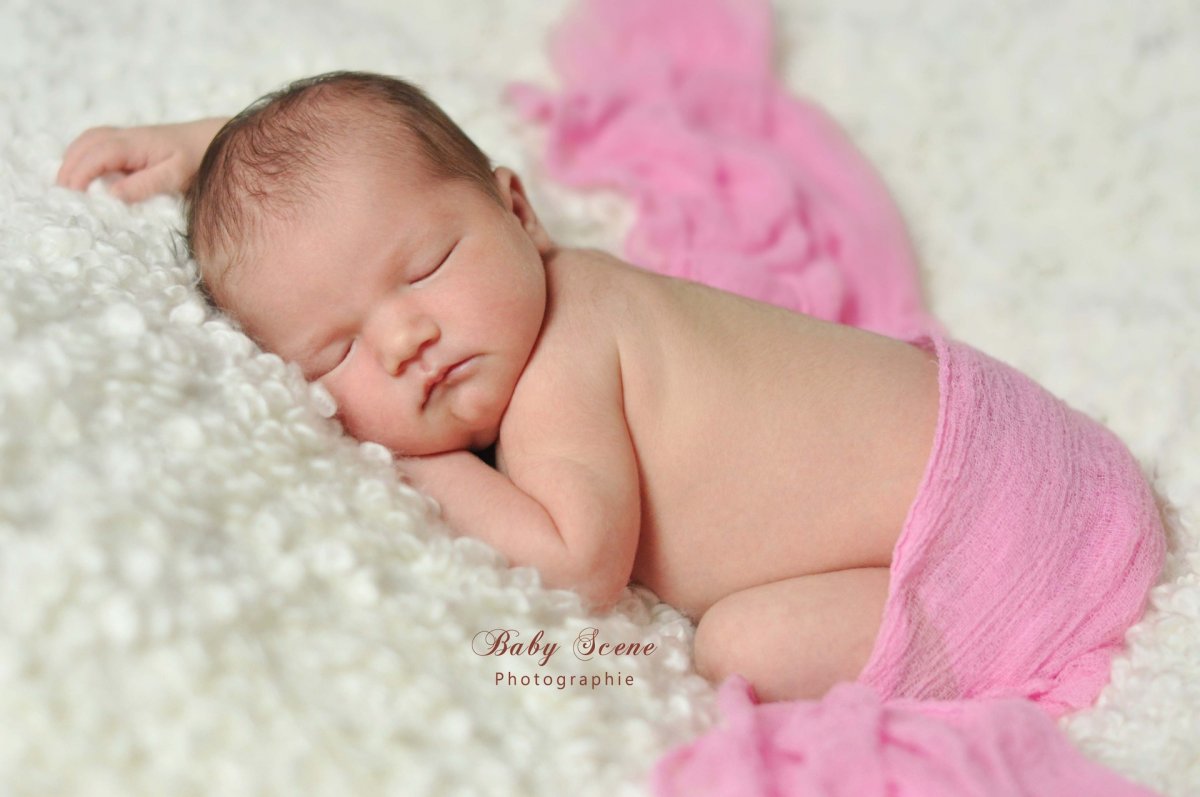 Wrap-dečka na focení miminek světle růžová