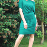 Zelené asymetrické šaty