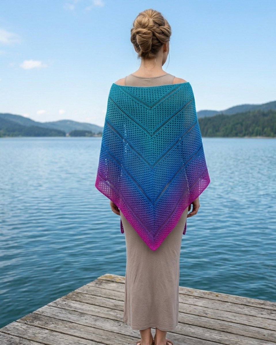 Červánkové zachumlání - háčkovaný pléd