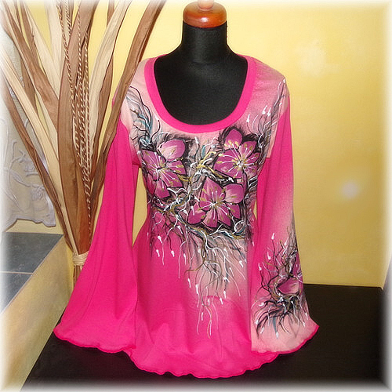 Tunika malovaná,M,L,XL,XXL-vel. na Vaše přání