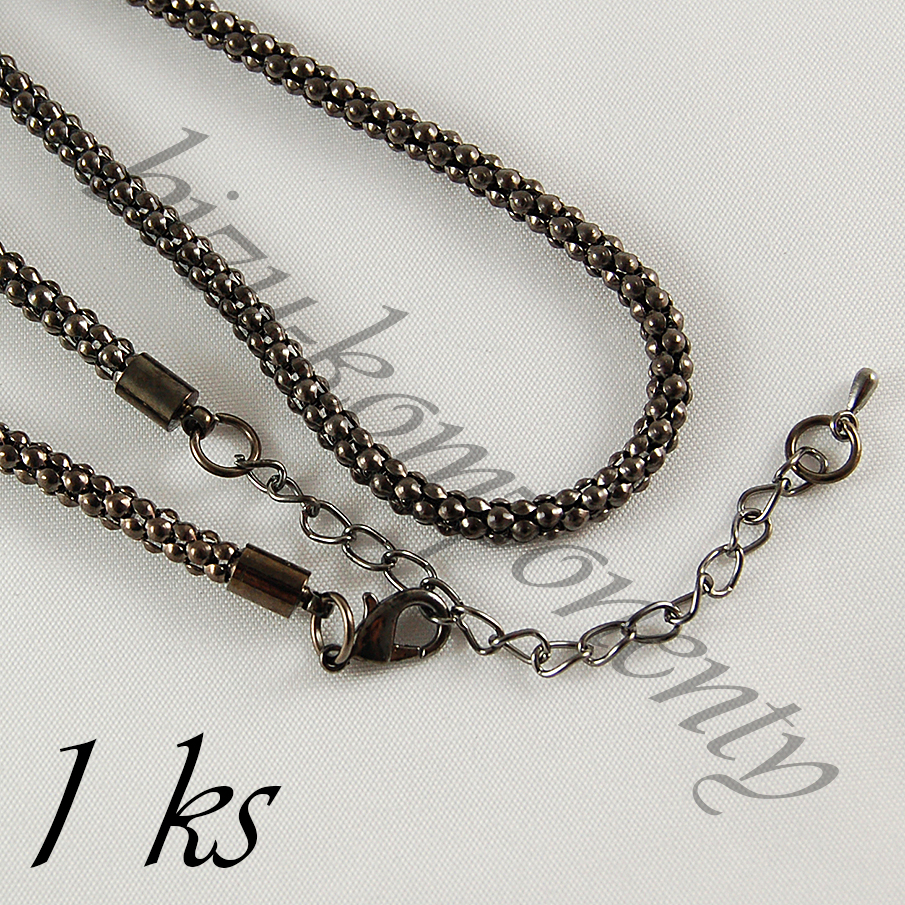 Silný řetízek,gunmetalová barva (40 2006)