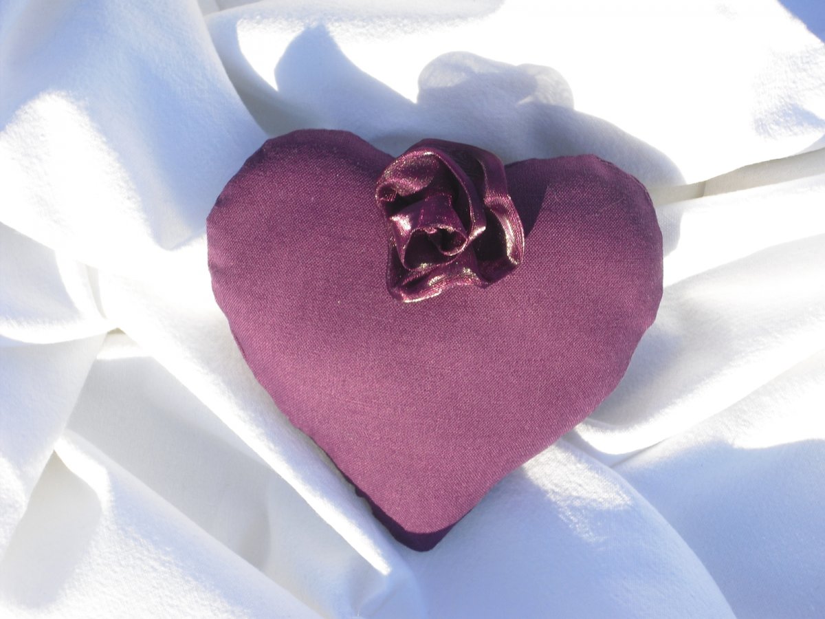 Závěsné srdíčko s růžemi