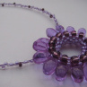 fialkový náhrdelník