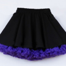 FuFu sukně černá s fialovou spodničkou