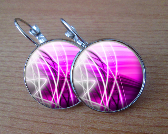 COOL VISACÍ NÁUŠNICE - Fialová mánie