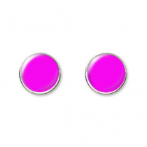 COOL PECKY - Neonově fialové náušnice