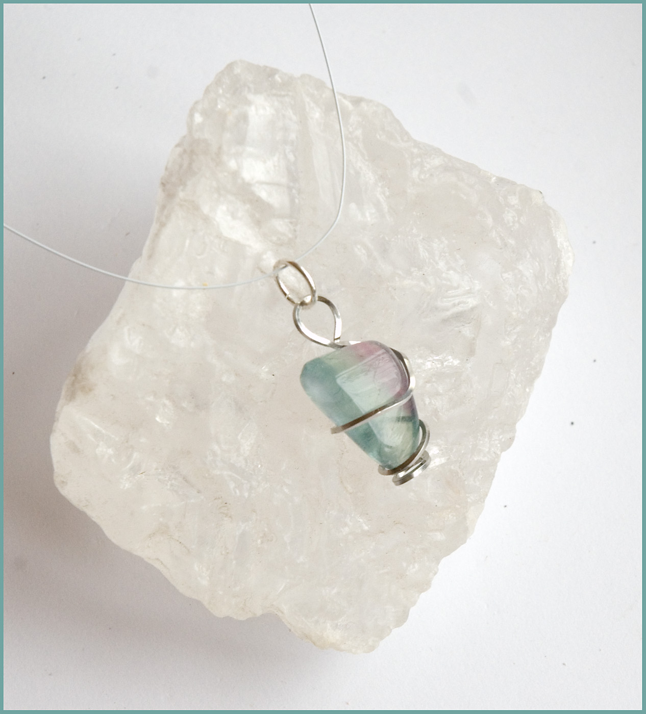 Fluoritový náhrdelník