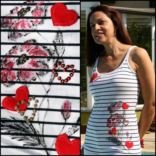 Srdíčka v kytkách