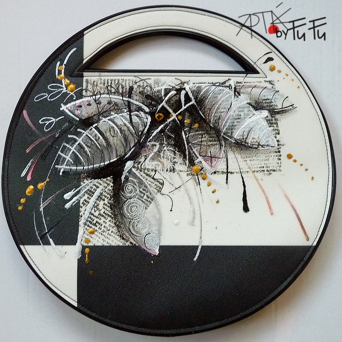 Kabelka "lístečky", velká