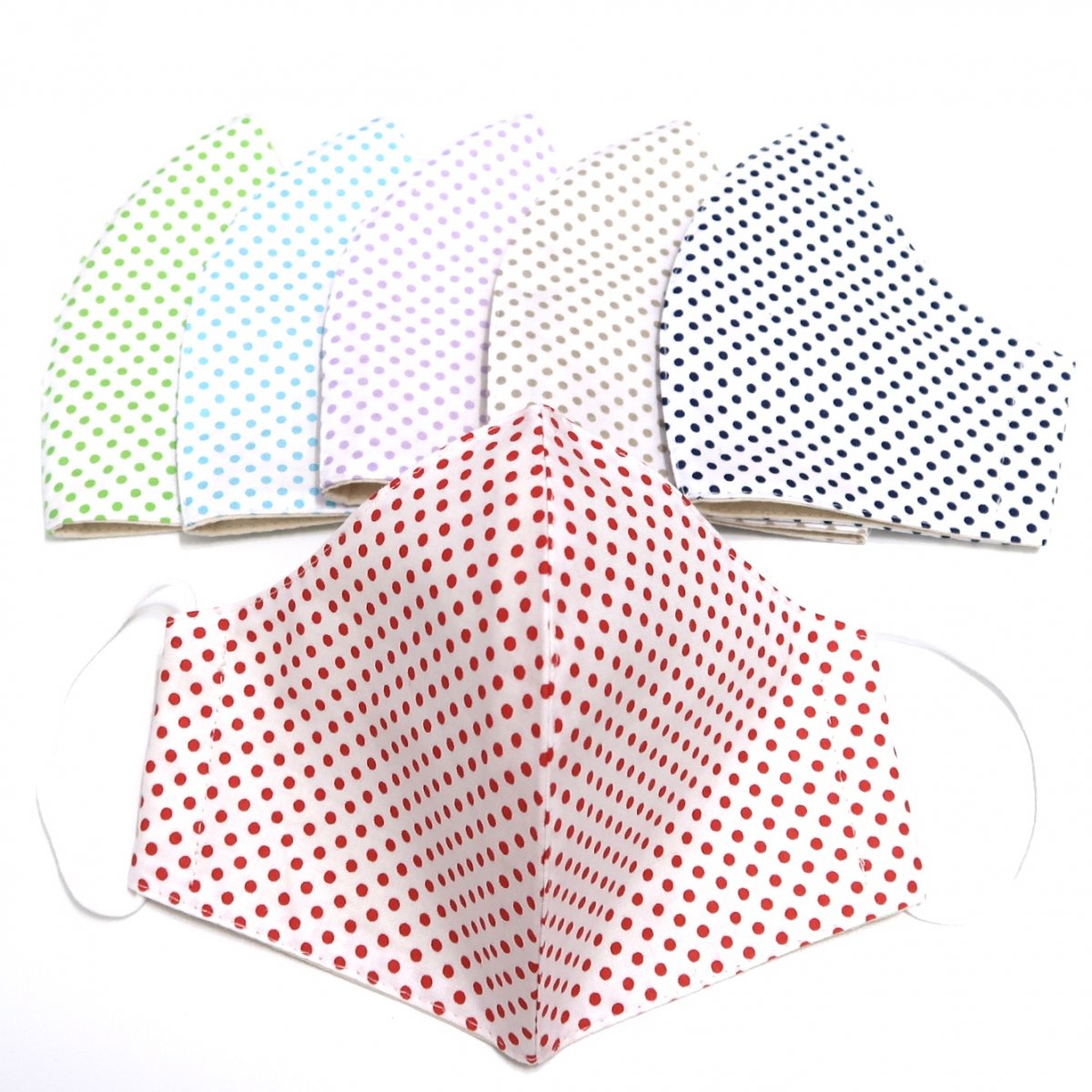 BAREVNÉ PUNTÍKY -  textilní rouška 