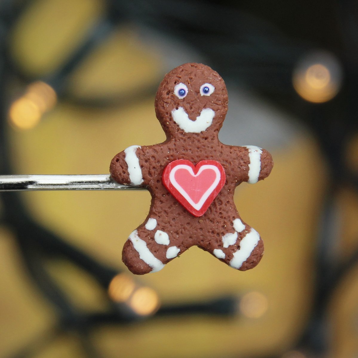 perníkový panáček, sponka